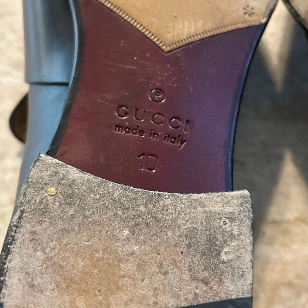 GUCCI Soft Leather Slip On Shoes Size 10 - Picture 7 of 8